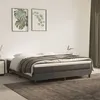 Image de vidaXL Boxspring met matras fluweel donkergrijs 160x200 cm3144340