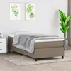 Image de vidaXL Boxspring met matras stof taupe 90x200 cm3144395