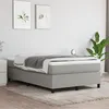 Image de vidaXL Boxspring met matras stof lichtgrijs 120x200 cm3144407