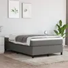 Image de vidaXL Boxspring met matras stof donkergrijs 120x200 cm3144408