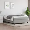 Image de vidaXL Boxspring met matras stof lichtgrijs 140x200 cm3144423