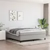Image de vidaXL Boxspring met matras stof lichtgrijs 160x200 cm3144431