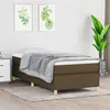 Image de vidaXL Boxspring met matras stof donkerbruin 80x200 cm3144477