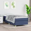 Image de vidaXL Boxspring met matras stof blauw 90x190 cm3144488