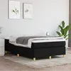 Image de vidaXL Boxspring met matras stof zwart 120x200 cm3144508