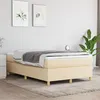 Image de vidaXL Boxspring met matras stof cràmekleurig 120x200 cm3144511