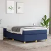 Image de vidaXL Boxspring met matras stof blauw 120x200 cm3144512
