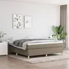 Image de vidaXL Boxspring met matras stof taupe 160x200 cm3144534