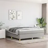 Image de vidaXL Boxspring met matras stof lichtgrijs 180x200 cm3144538