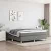 Image de vidaXL Boxspring met matras stof donkergrijs 180x200 cm3144539