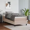 Image de vidaXL Boxspring met matras kunstleer cappuccinokleurig 100x200 cm3144595