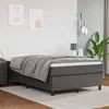 Image de vidaXL Boxspring met matras kunstleer grijs 120x200 cm3144600