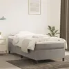 Image de vidaXL Boxspring met matras fluweel lichtgrijs 100x200 cm3144663