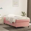 Image de vidaXL Boxspring met matras fluweel roze 100x200 cm3144668