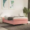 Image de vidaXL Boxspring met matras fluweel roze 140x190 cm3144680