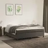 Image de vidaXL Boxspring met matras fluweel donkergrijs 160x200 cm3144688