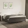 Image de vidaXL Boxspring met matras fluweel donkergrijs 180x200 cm3144694