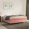 Image de vidaXL Boxspring met matras fluweel roze 180x200 cm3144698