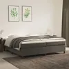 Image de vidaXL Boxspring met matras fluweel donkergrijs 200x200 cm3144700