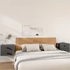Image de Tables de chevet murales 2 pcs Gris 50x36x40 cm