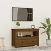 Image de Meuble TV Marron miel 79x35x52 cm Bois de pin massif