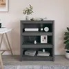 Image de vidaXL Bibliothèque Gris 80x35x97 cm Bois de pin massif821681