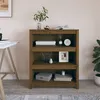 Image de vidaXL Bibliothèque Marron miel 80x35x97 cm Bois de pin massif821682