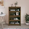 Image de vidaXL Bibliothèque Marron miel 80x35x126 cm Bois de pin massif821687