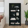 Image de vidaXL Bibliothèque Noir 80x35x154 cm Bois de pin massif821693