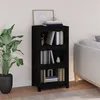 Image de vidaXL Bibliothèque Noir 50x35x97 cm Bois de pin massif821708