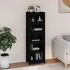 Image de vidaXL Bibliothèque Noir 50x35x154 cm Bois de pin massif821718