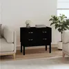 Image de vidaXL Armoire console Noir 90x40x78 cm Bois de pin solide821743