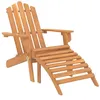 Image de vidaXL Chaises Adirondack de jardin repose-pieds 2 pcs Bois d'acacia