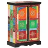 Image de Buffet peint à la main avec portes 53x30x75 cm Bois de manguier