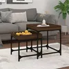 Image de Tables d appoint 2 pcs Chêne marron Bois d ingénierie