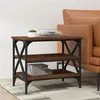 Image de Table d appoint Chêne marron 55x38x45 cm Bois d ingénierie