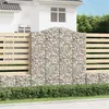 Image de vidaXL Schanskorven 2 st gewelfd 200x30x220/240 cm ijzer3145556