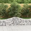 Image de vidaXL Schanskorven 14 st gewelfd 200x50x40/60 cm gegalvaniseerd ijzer3145589