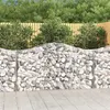 Image de vidaXL Paniers à gabions arqués 11 pcs 200x50x100/120 cm fer galvanisé, gabion, cage de gabion, panier de mur de gabion, mur 3145649