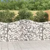 Image de vidaXL Paniers à gabions arqués 18 pcs 200x50x100/120 cm fer galvanisé, gabion, cage de gabion, panier de mur de gabion, mur 3145654