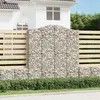 Image de vidaXL 8x Paniers à Gabions Arqués Cages à Gabions Arquées Murs de Gabion Barrières de Jardin Terrasse Extérieur 3145772