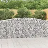 Image de vidaXL Schanskorven 2 st gewelfd 400x30x100/120 cm ijzer3145826