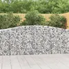 Image de vidaXL 8x Paniers à Gabions Arqués Cages à Gabions Arquées Murs de Gabion Barrières de Jardin Terrasse Extérieur 3145832