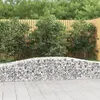 Image de vidaXL 4x Paniers à Gabions Arqués Cages à Gabions Arquées Murs de Gabion Barrières de Jardin Terrasse Extérieur 3145919