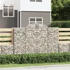 Image de vidaXL Schanskorven 6 st gewelfd 200x30x140/160 cm ijzer3146156