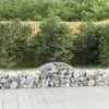 Image de vidaXL Paniers à gabions arqués 5 pcs 200x50x40/60 cm fer galvanisé, gabion, cage de gabion, panier de mur de gabion, mur de 3146260