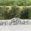 Image de vidaXL Paniers à gabions arqués 7 pcs 200x50x40/60 cm fer galvanisé, gabion, cage de gabion, panier de mur de gabion, mur de 3146262