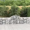Image de vidaXL Paniers à gabions arqués 6 pcs 200x50x60/80 cm Fer galvanisé, gabion, cage de gabion, panier de mur de gabion, mur de 3146282