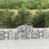 Image de vidaXL Paniers à gabions arqués 9 pcs 200x50x60/80 cm Fer galvanisé, gabion, cage de gabion, panier de mur de gabion, mur de 3146285