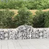 Image de vidaXL Paniers à gabions arqués 13 pcs 200x50x60/80 cm Fer galvanisé, gabion, cage de gabion, panier de mur de gabion, mur 3146289